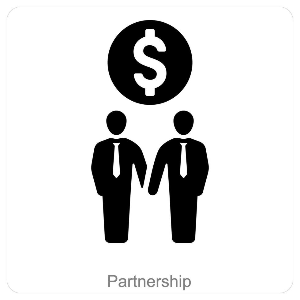 Partnership and deal icon concept vector