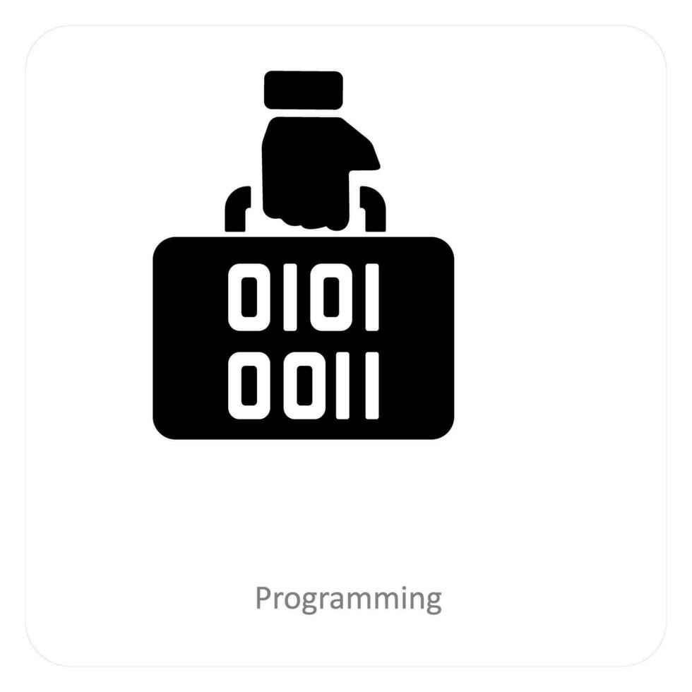 programming and coding icon concept vector