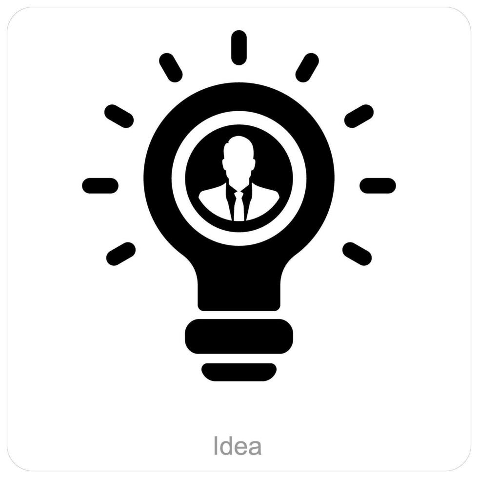 idea y creatividad icono concepto vector