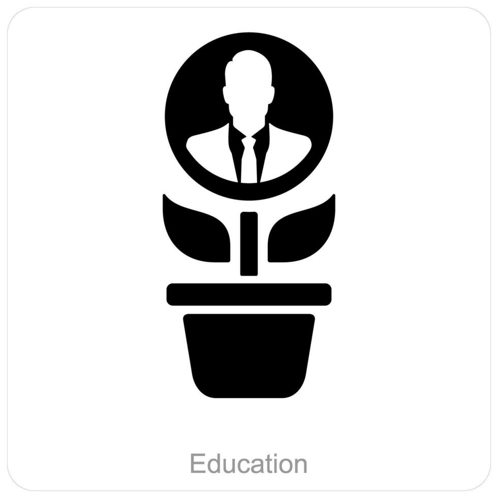 Education and business icon concept vector