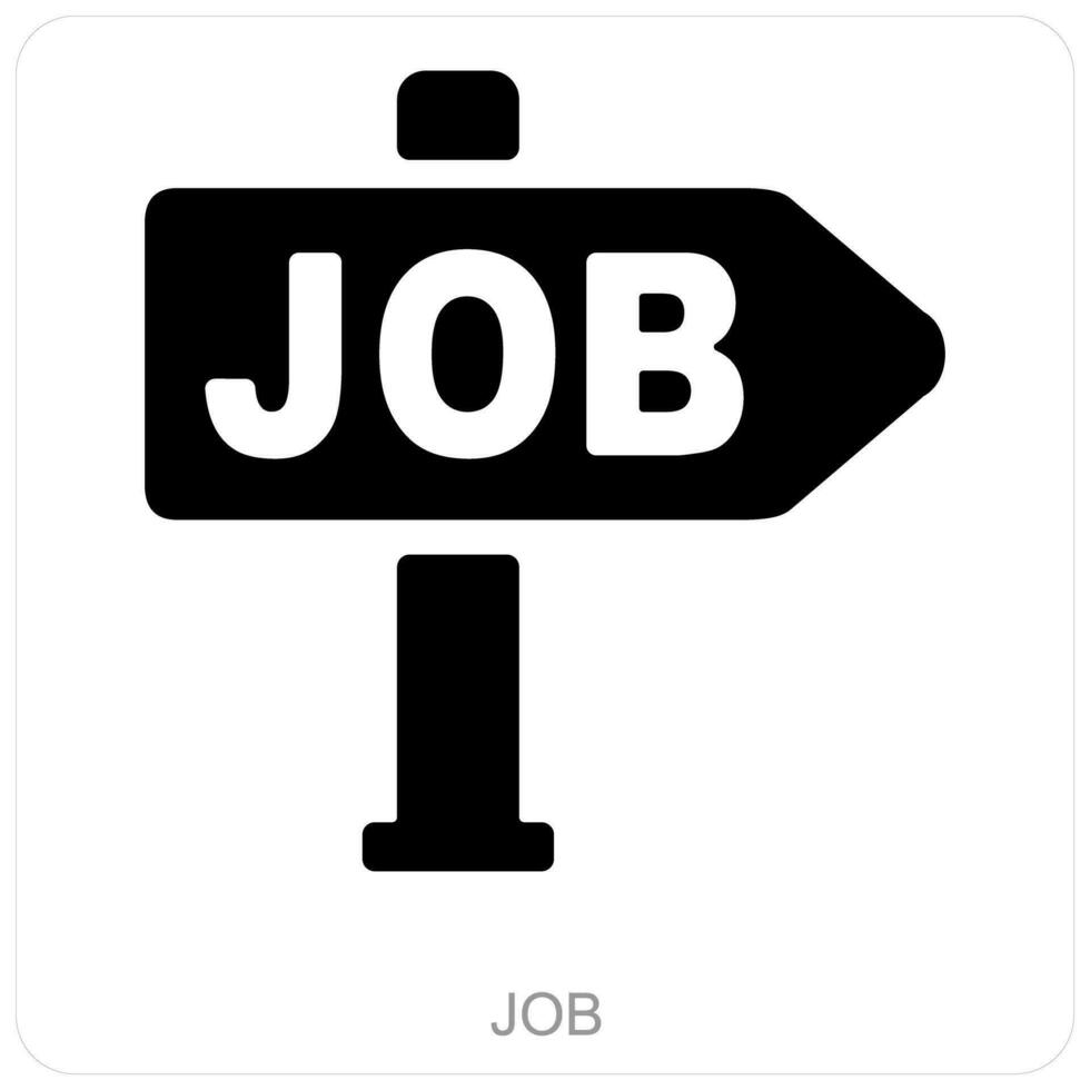 Job and business icon concept vector