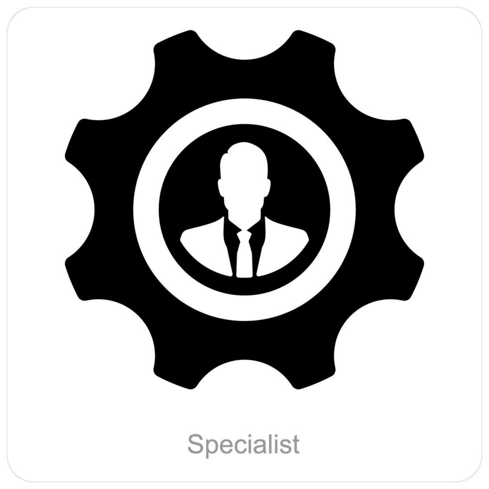 Specialist and business icon concept vector