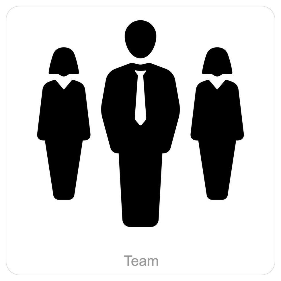 Team and group icon concept vector