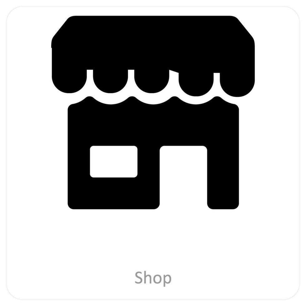 Shop and retail icon concept vector