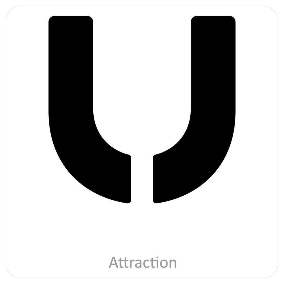 Attraction and customer icon concept vector