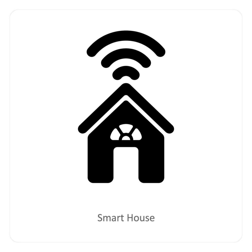 smart house and technology icon concept vector