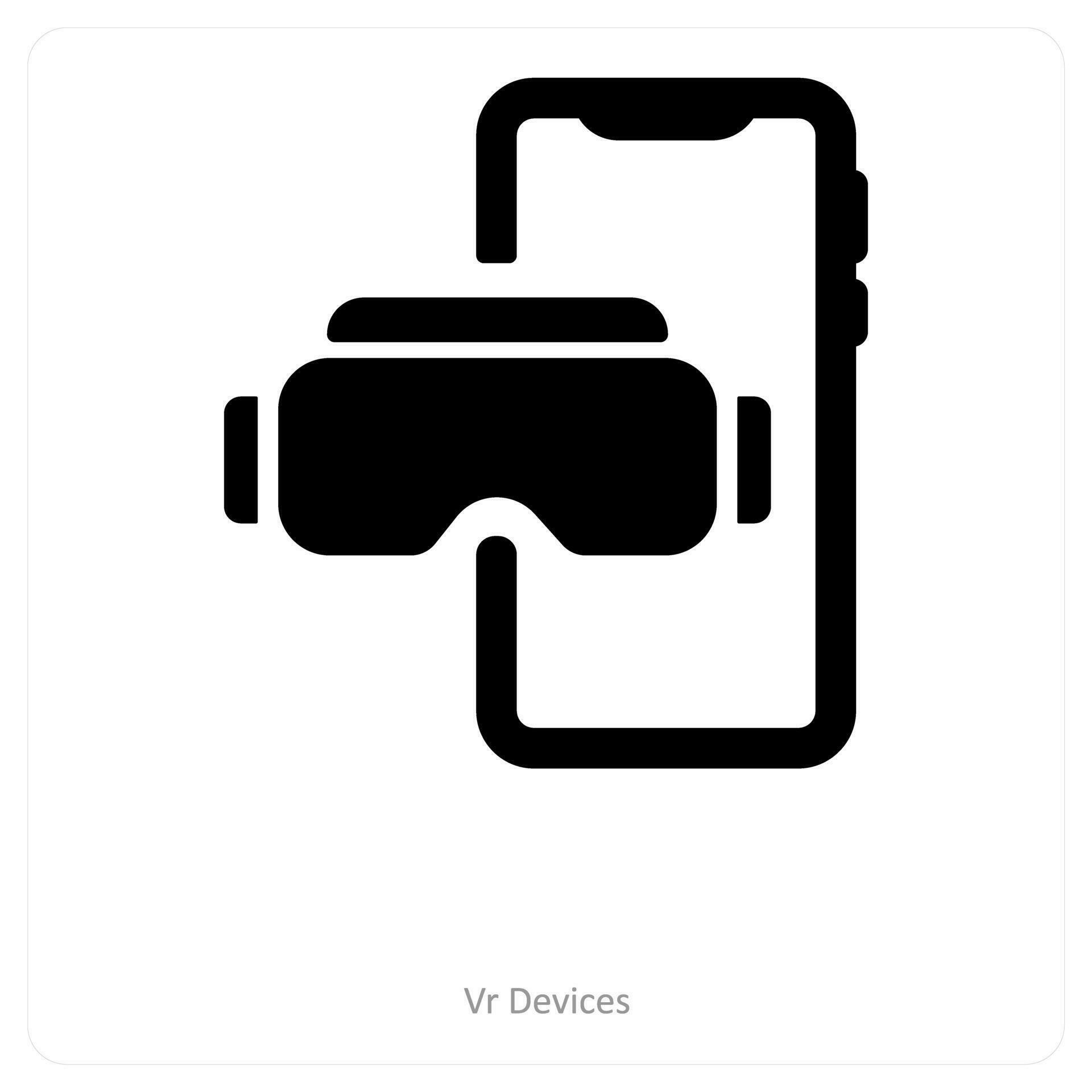Vr Devices and vr headset icon concept 25903487 Vector Art at Vecteezy