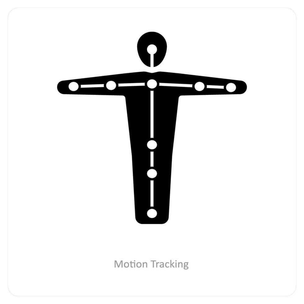 Motion Tracking and virtual reality icon concept vector