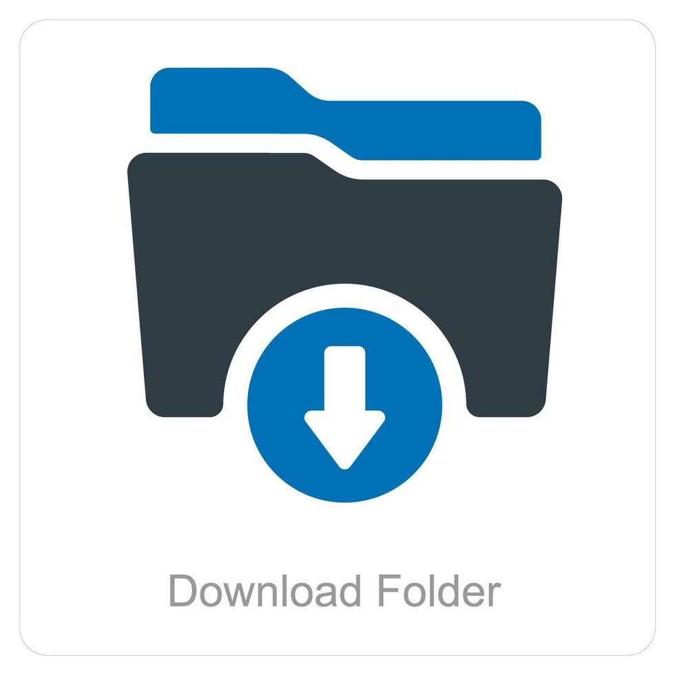 Download Folder and Folder icon concept vector