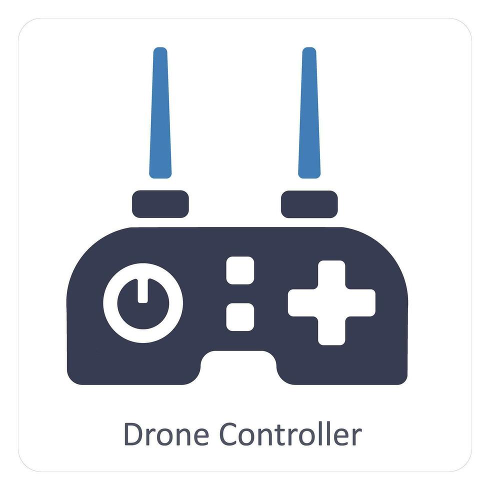 drone controller and technology icon concept vector