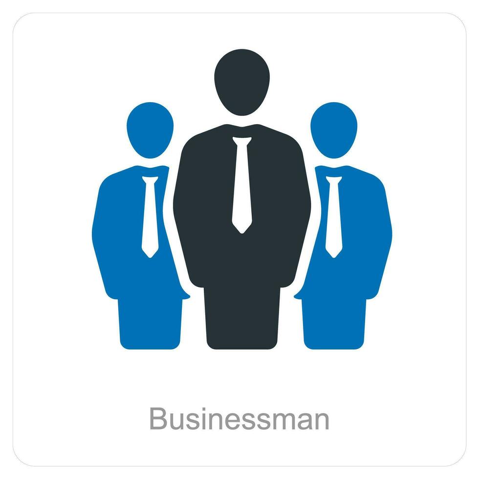 Businessman and leader icon concept vector