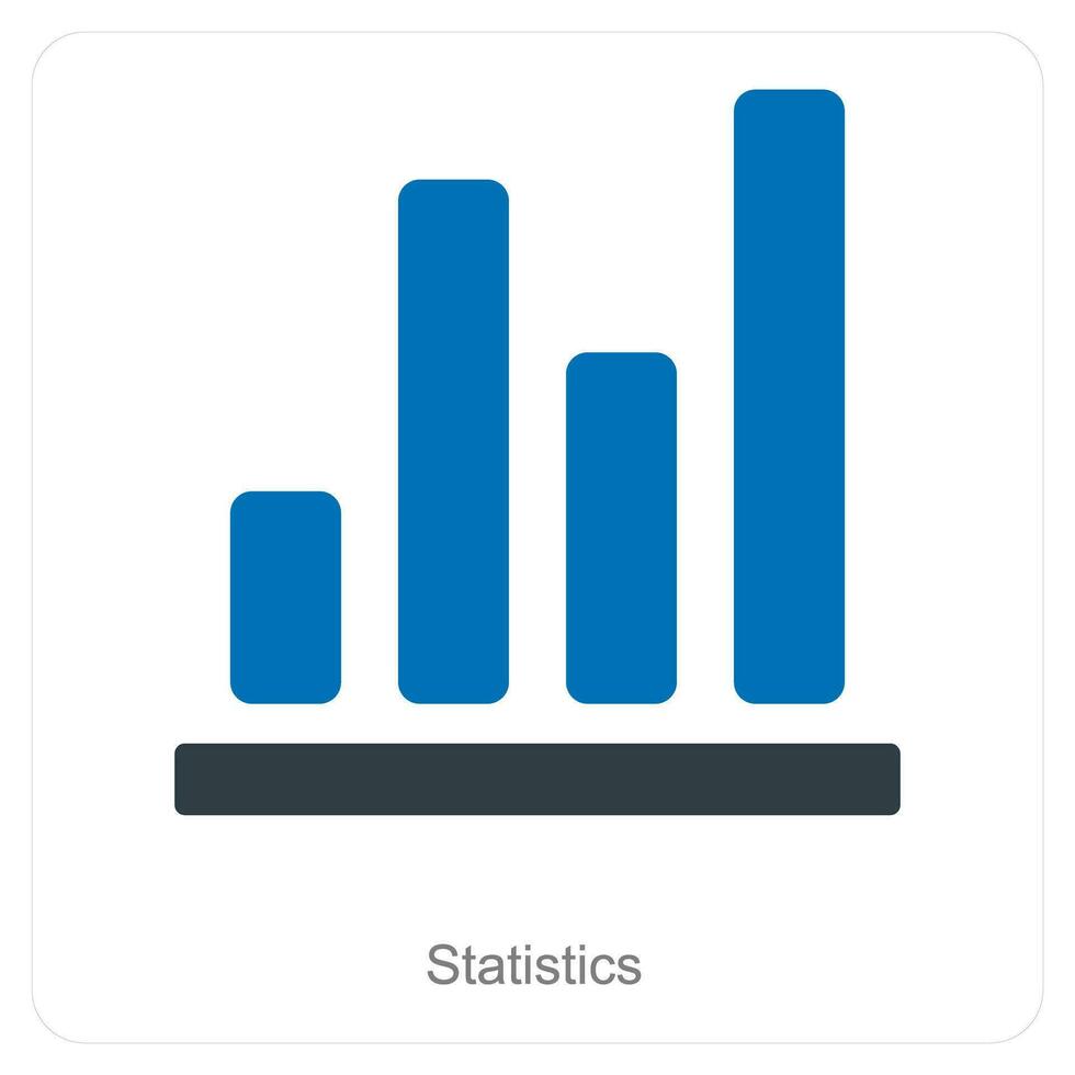 Statistics and diagram icon concept vector