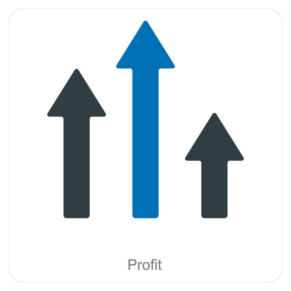 Profit and business icon concept vector