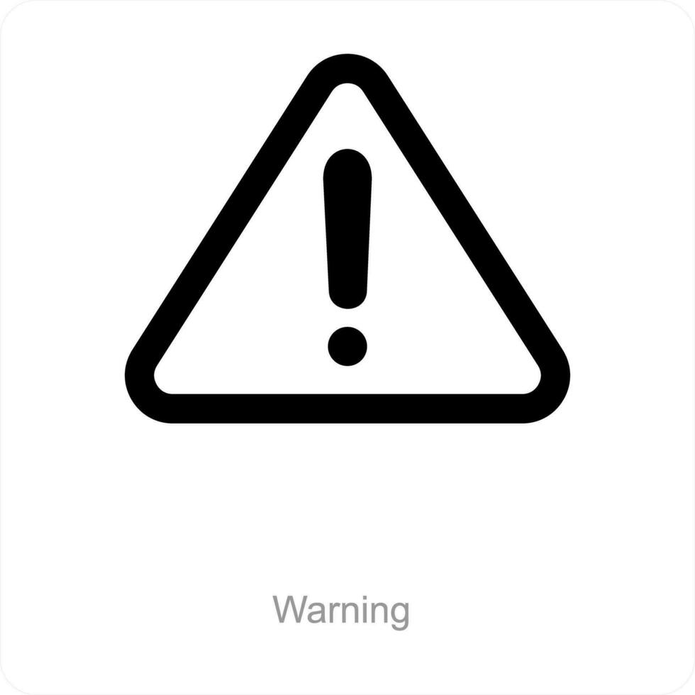 Warning and alert icon concept vector