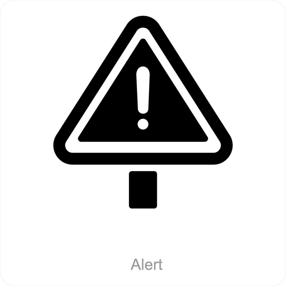 Alert and warning icon concept vector