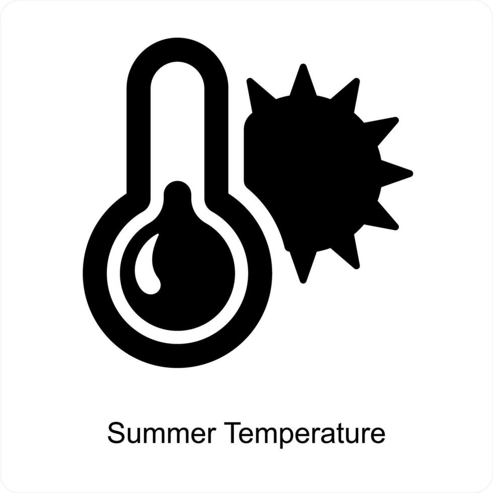 Temperature Indicator and indicator icon concept vector