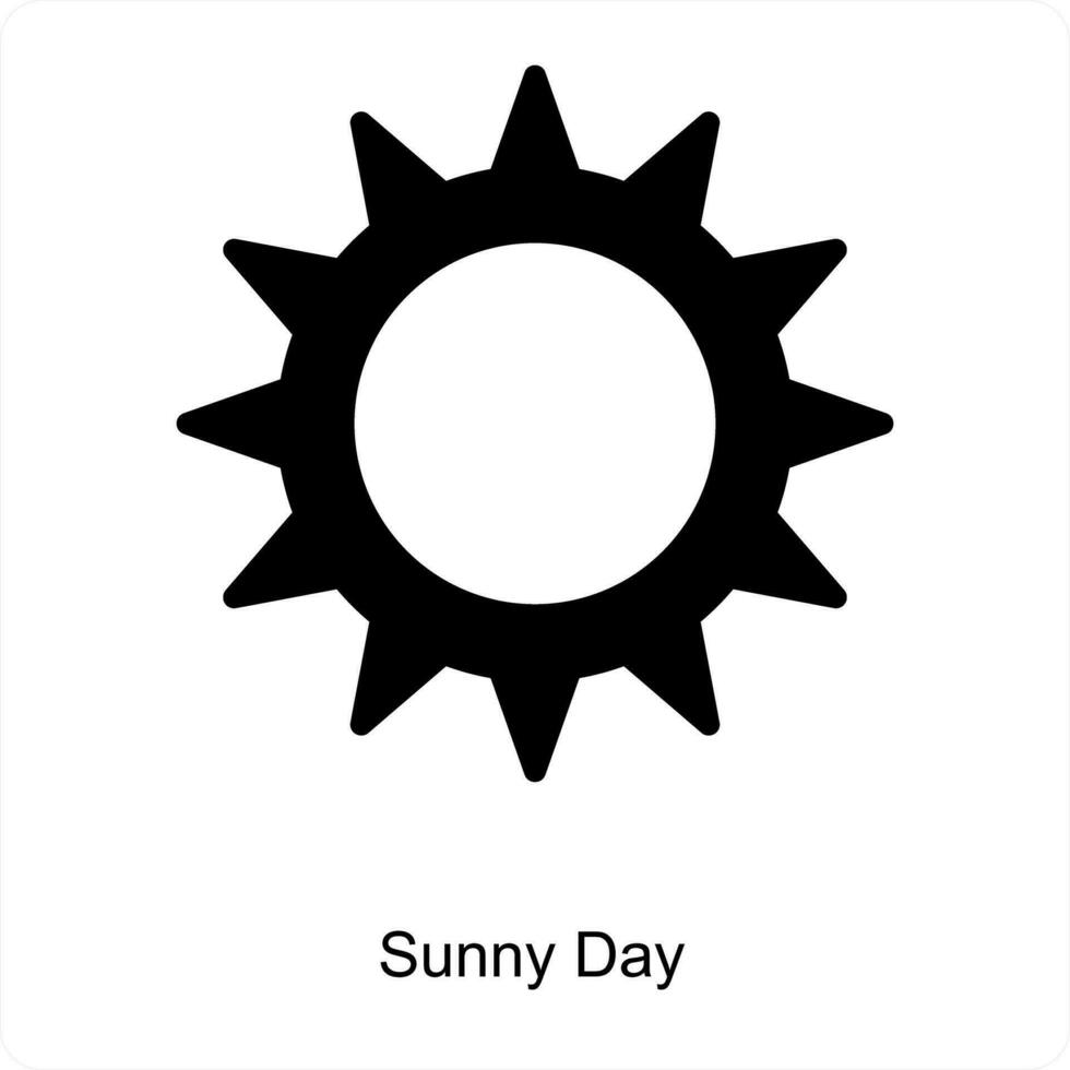 Sun and sunlight icon concept vector