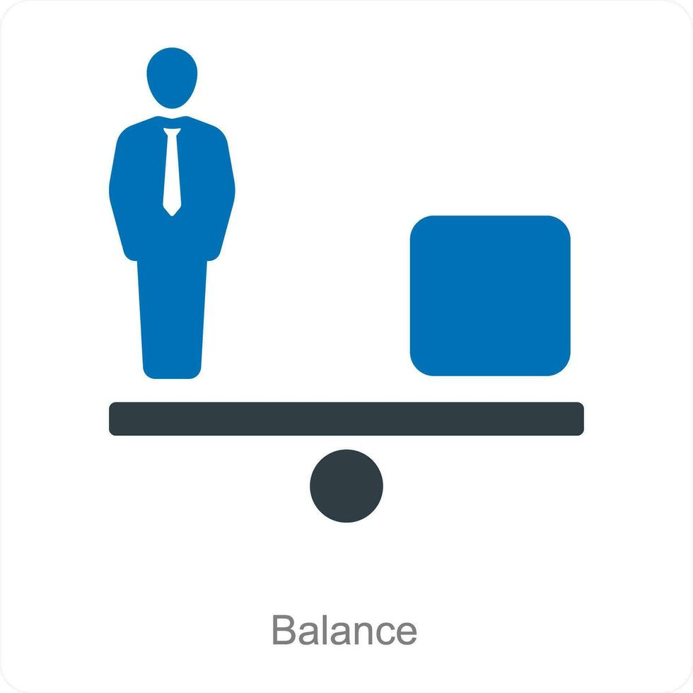 Balance and business icon concept vector