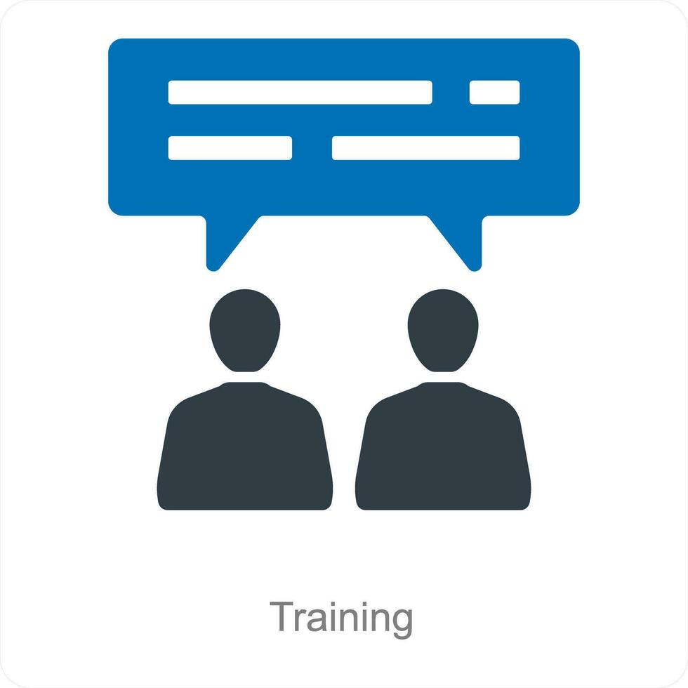 Training and business icon concept vector