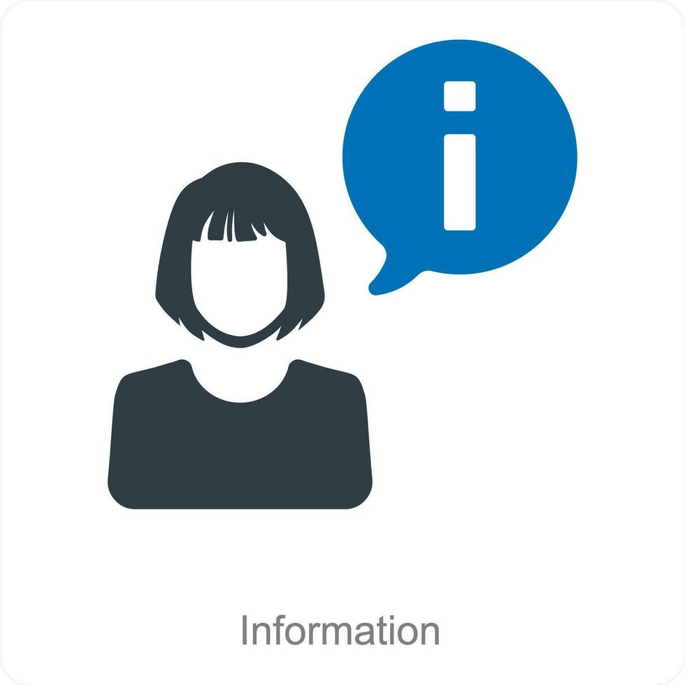 Information and info icon concept vector