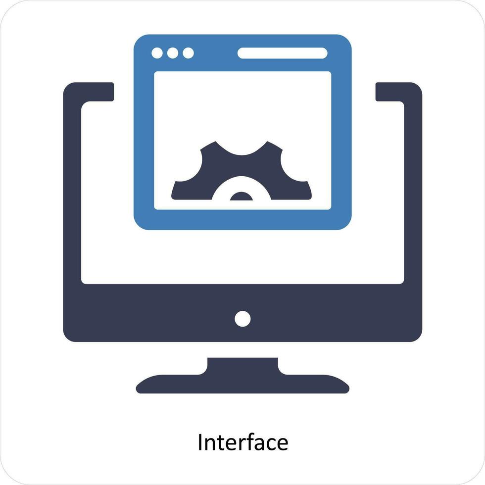 Interface and ui icon concept vector