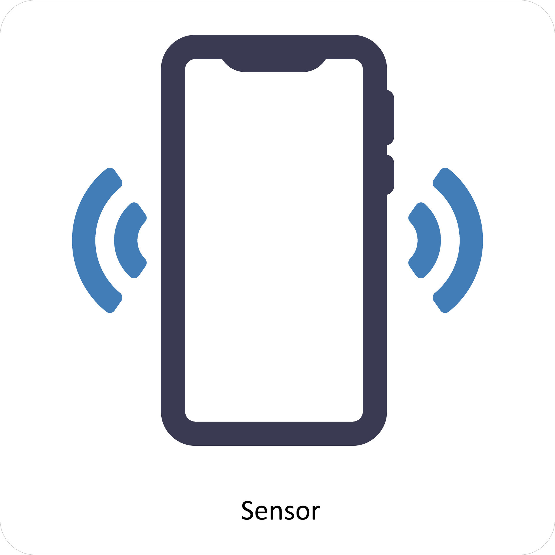 Sensor and Mobile icon concept 25903912 Vector Art at Vecteezy