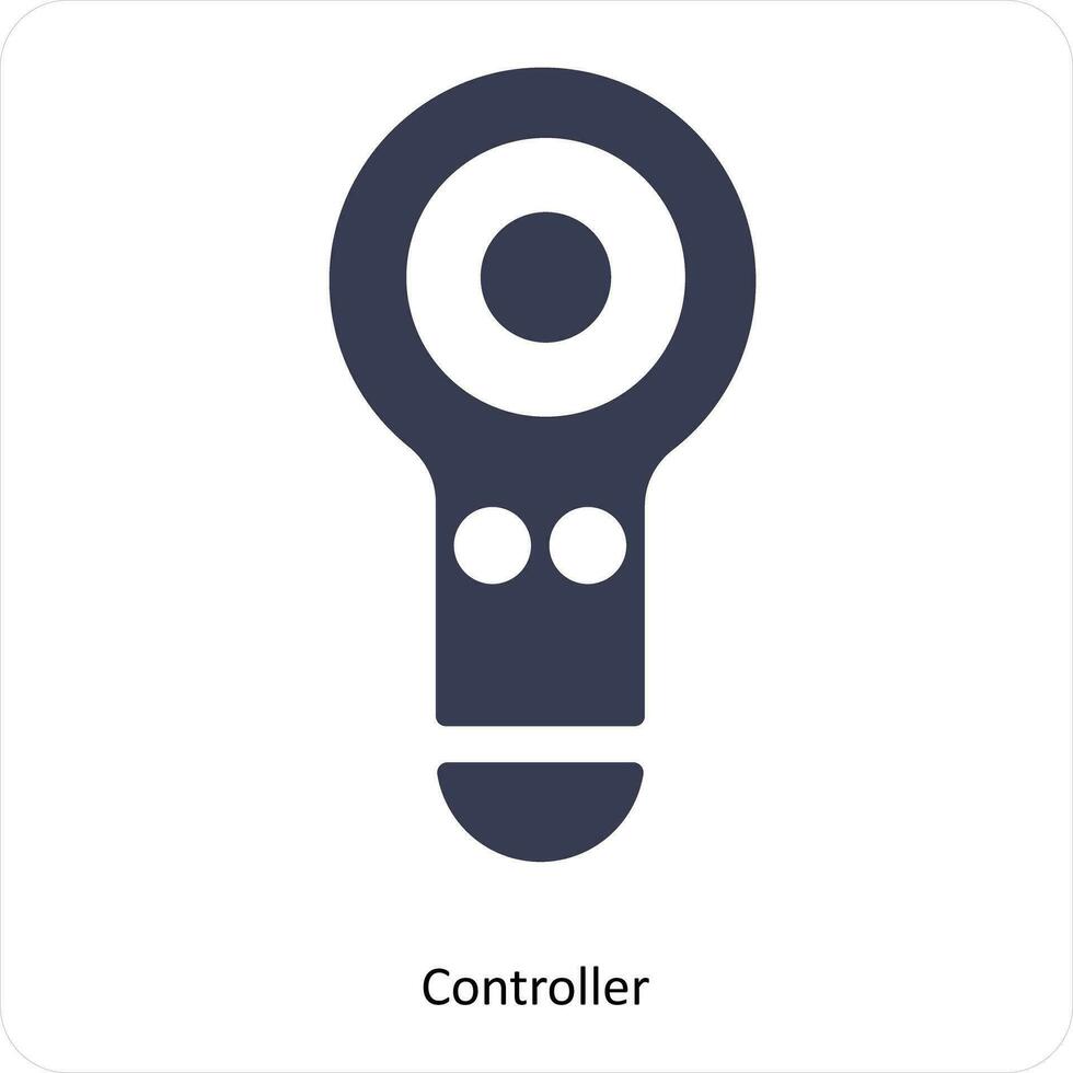 Controller and game icon concept vector