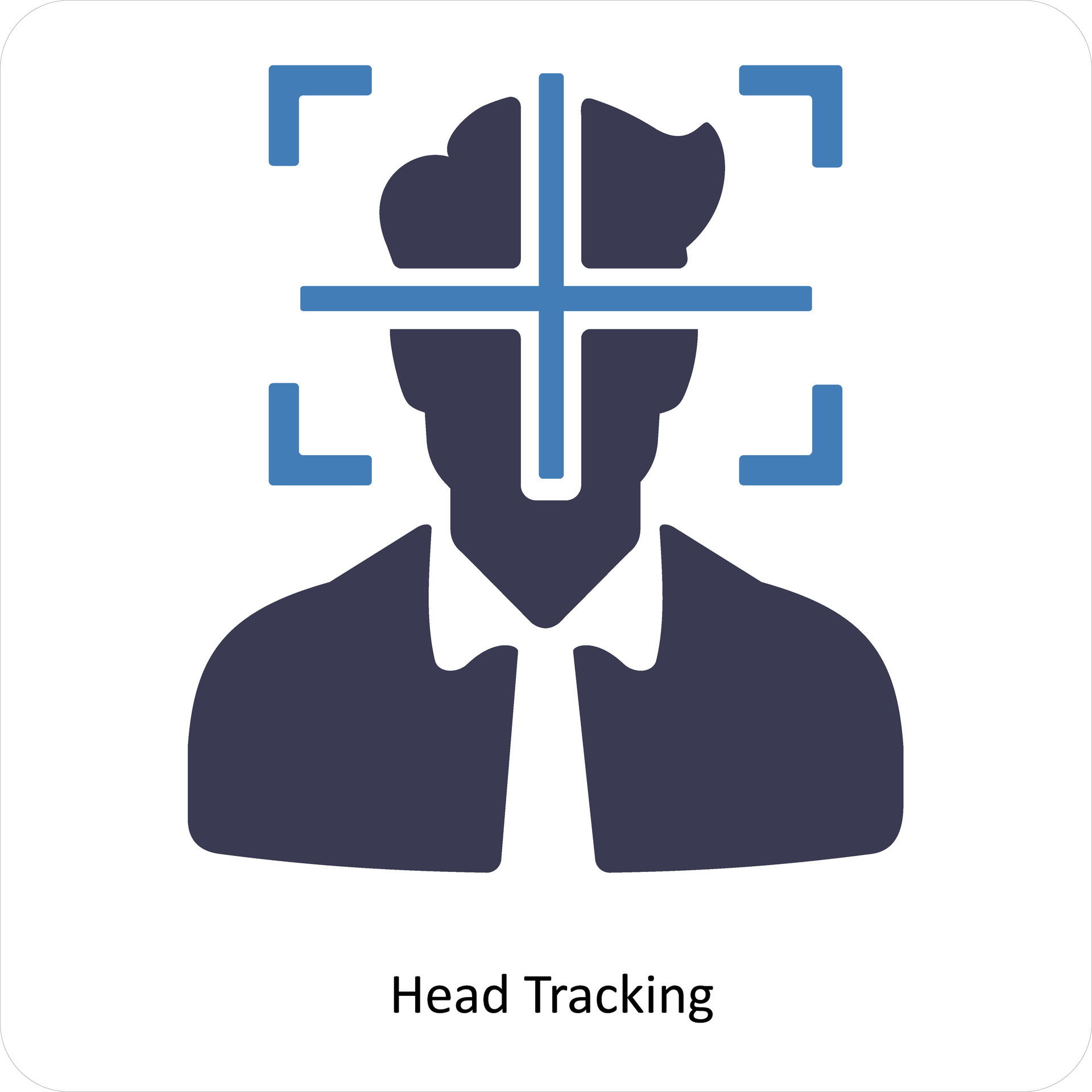 Head Tracking and Artificial Intelligence icon concept 25903943 Vector ...