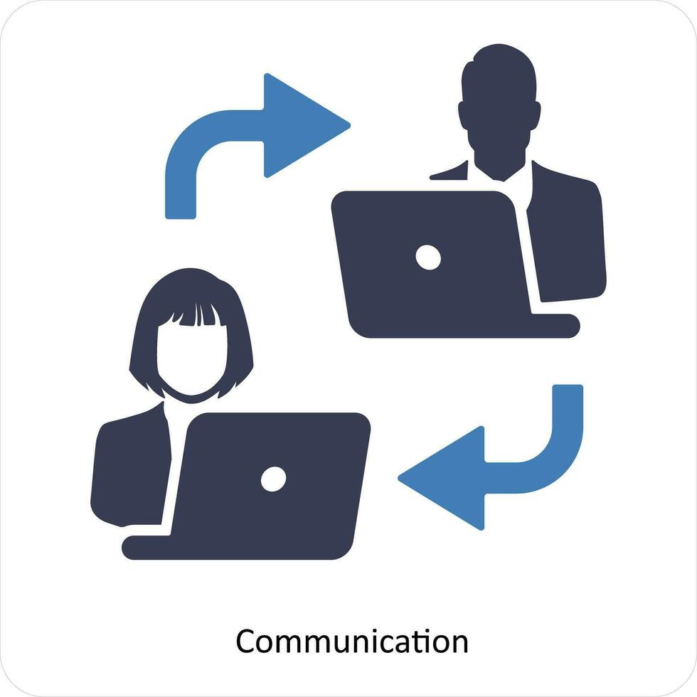 Communication and conversation icon concept vector