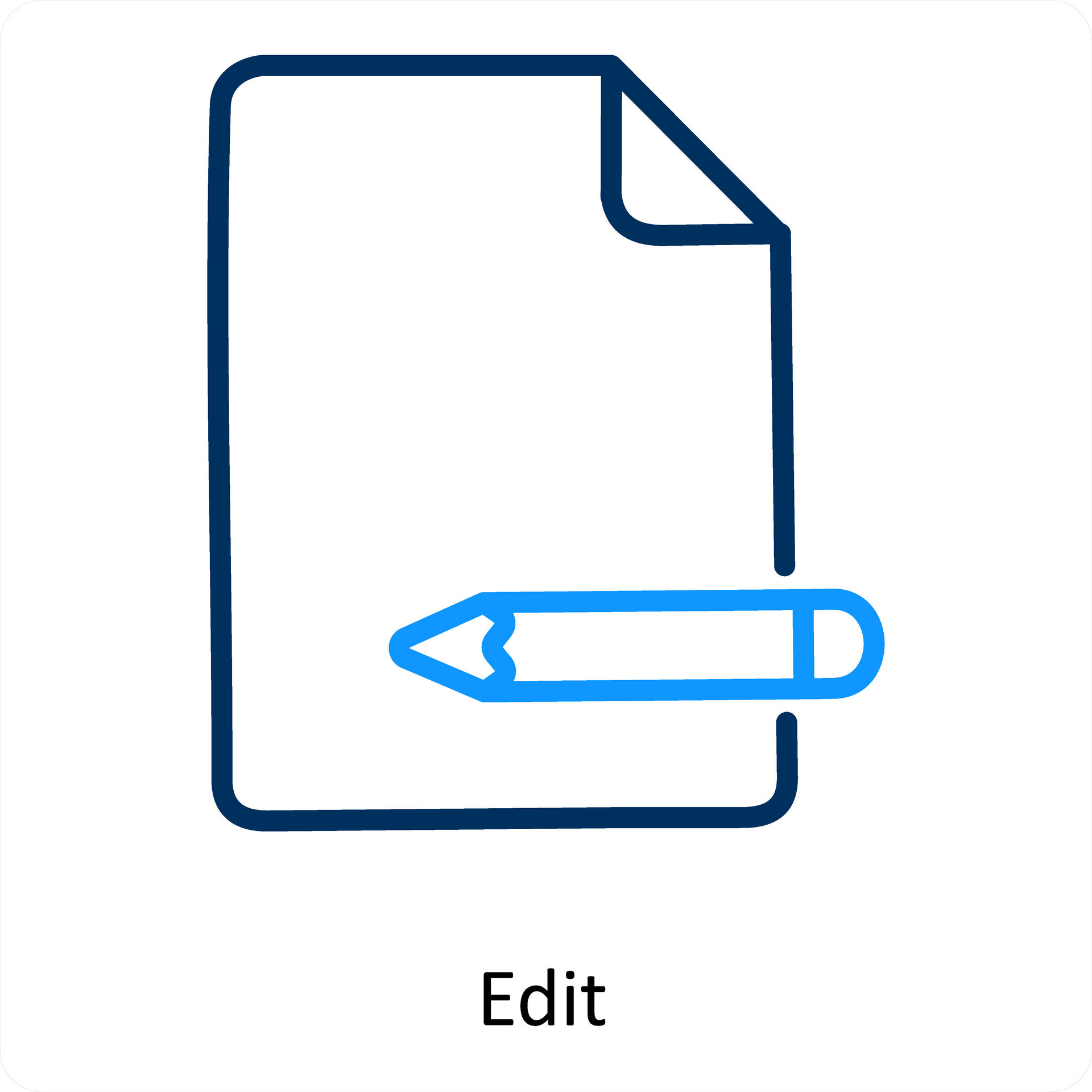 edit and file icon concept 25904007 Vector Art at Vecteezy