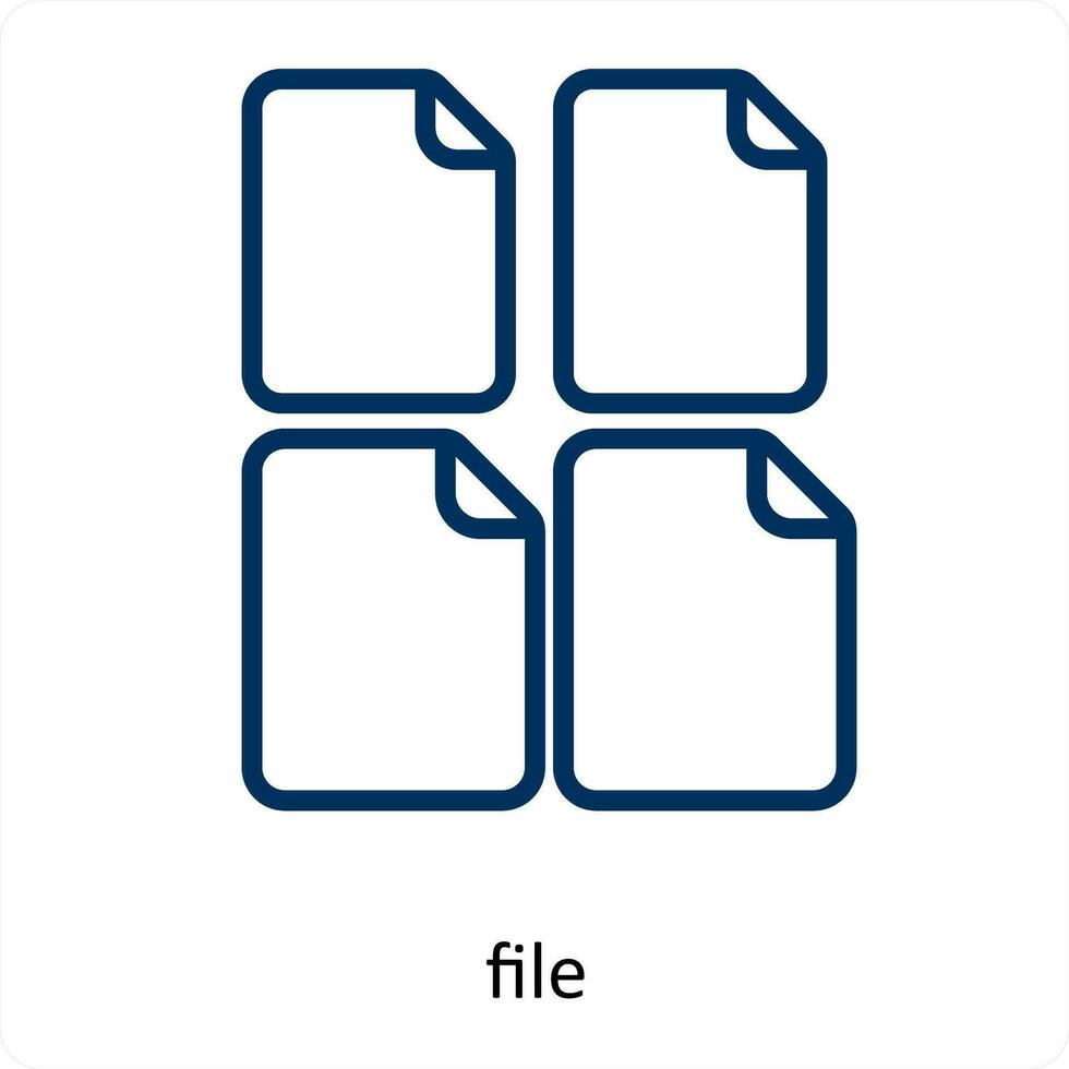 files and storage icon concept vector