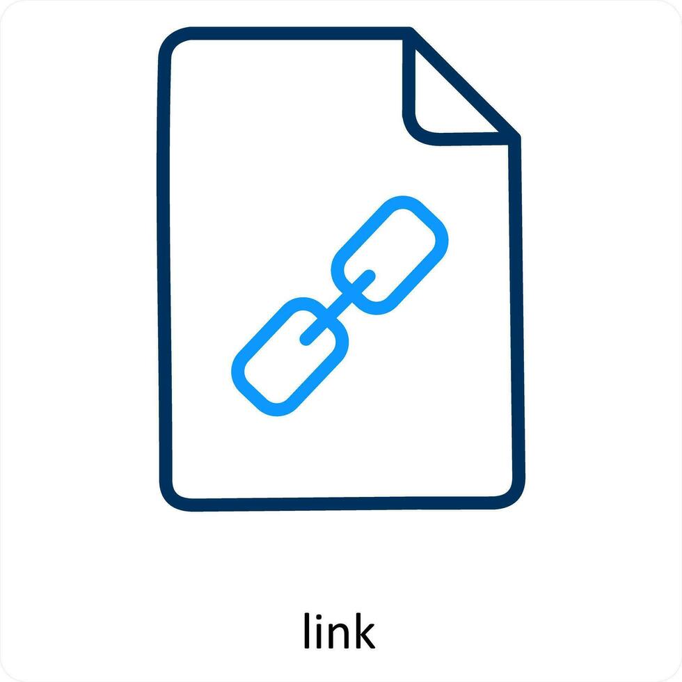 link and connect icon concept vector