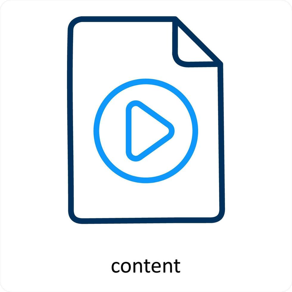 content and edit icon concept vector