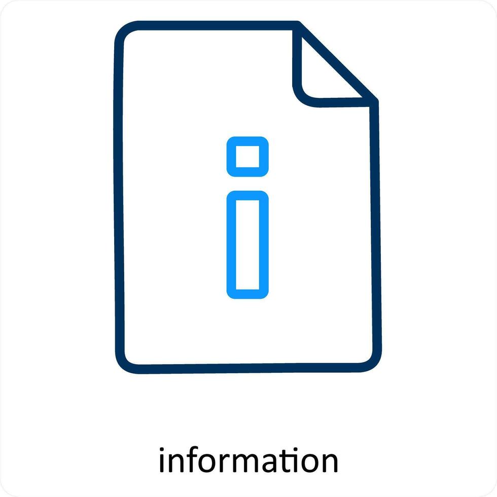 information and info icon concept vector