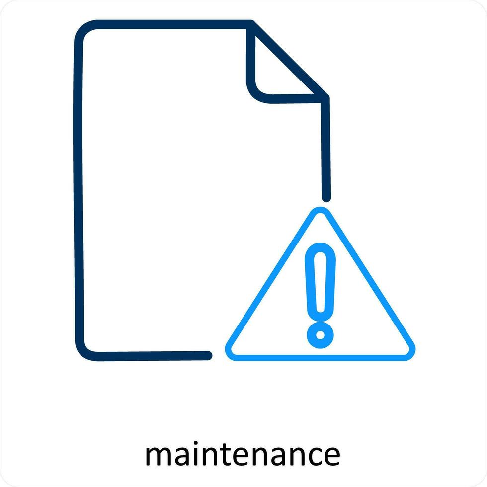 maintenance and repair icon concept vector