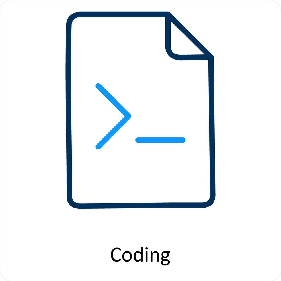 coding and programming icon concept vector