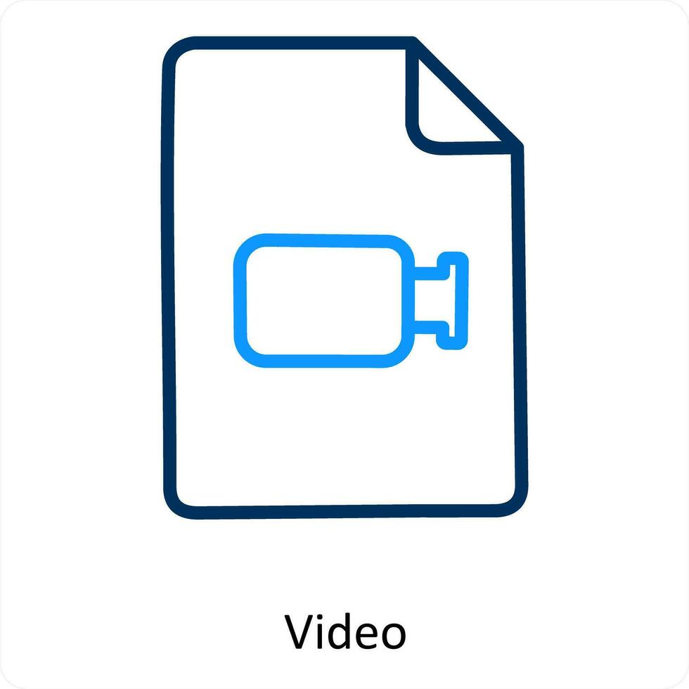 video and movie icon concept vector