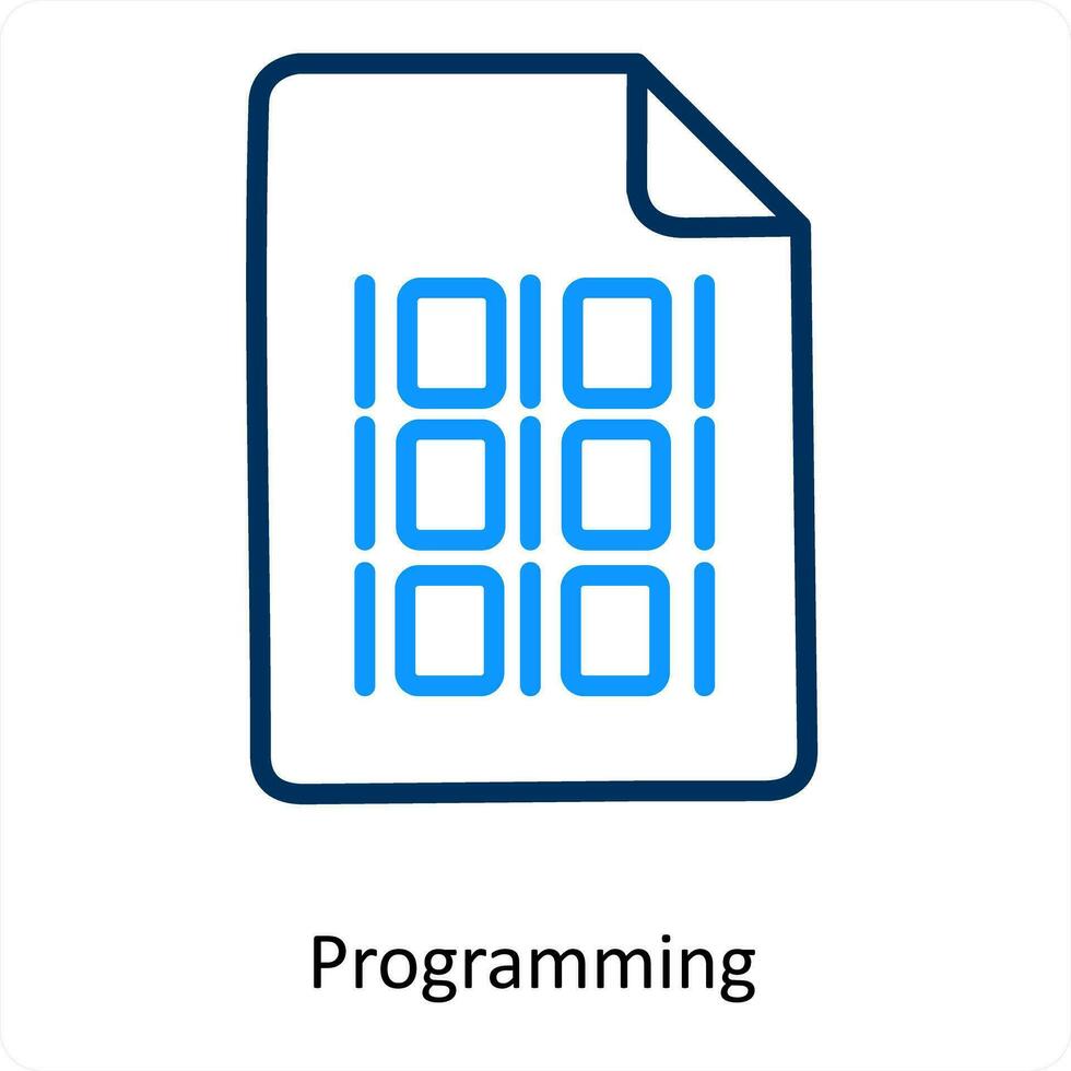 programación y codificación icono concepto vector