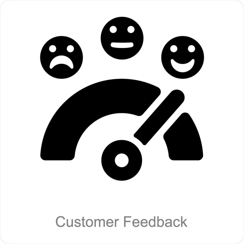 Customer Feedback and feedback icon concept vector