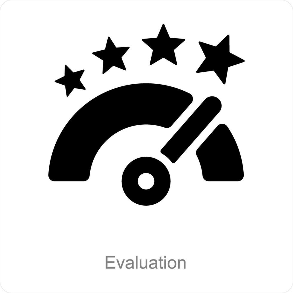 evaluación y encuesta icono concepto vector