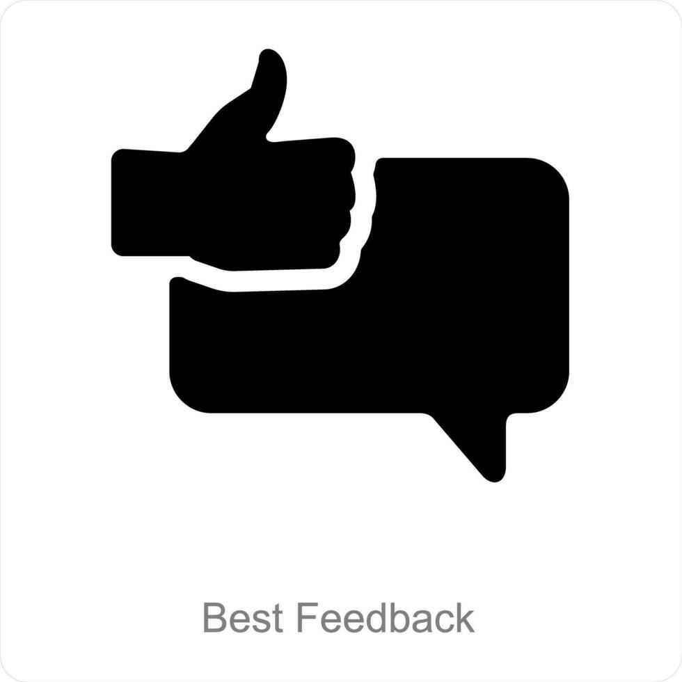 Best Feedback and ratings icon concept vector