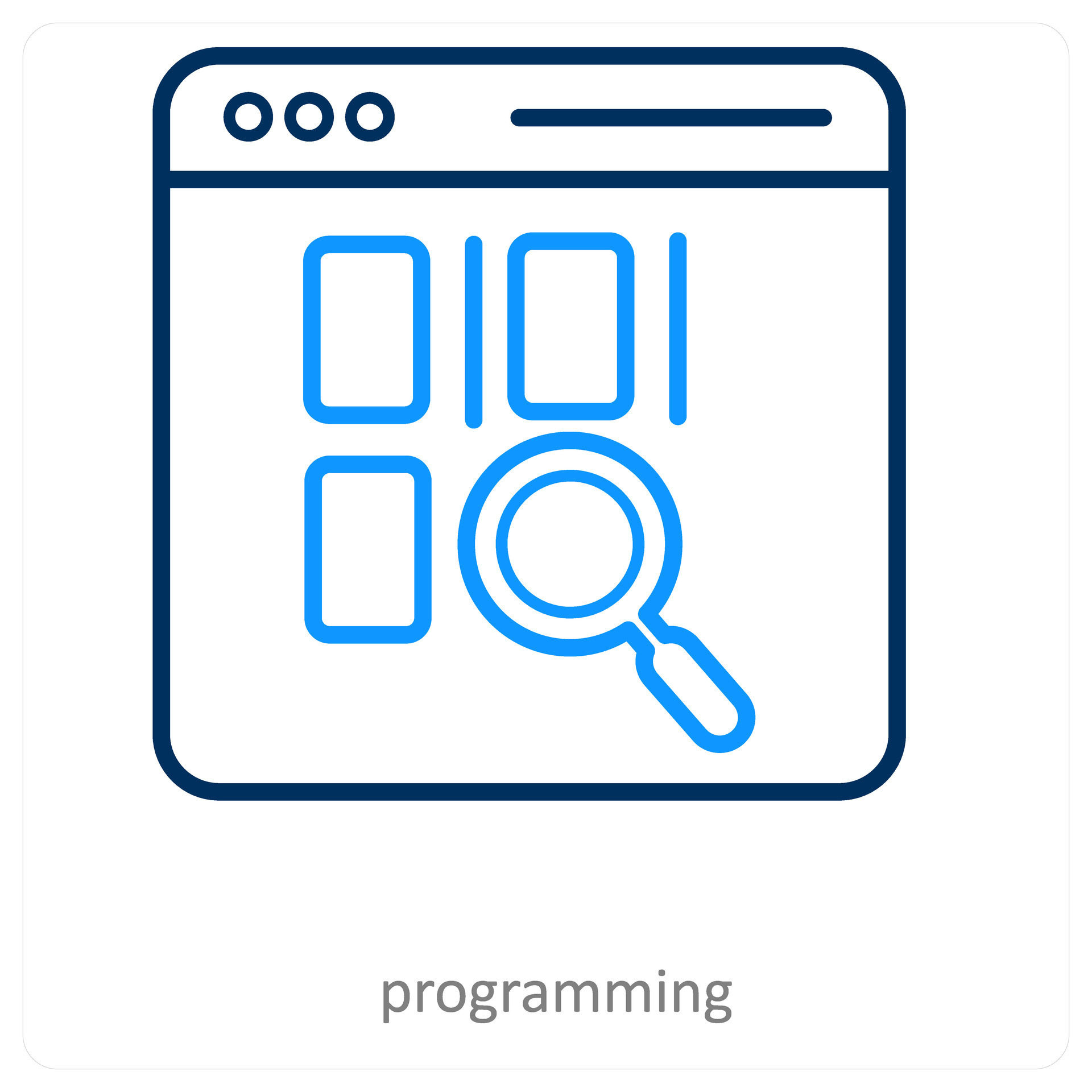 programming and coding icon concept 25904135 Vector Art at Vecteezy