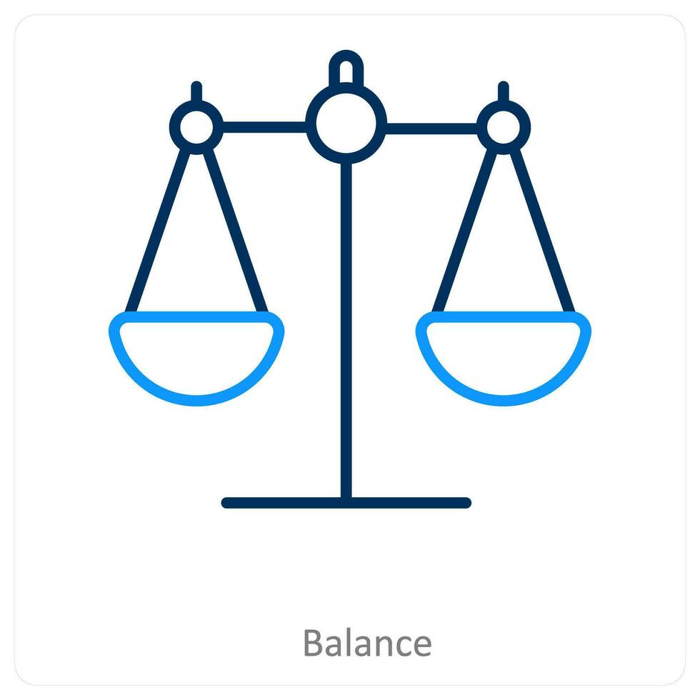 balance and justice icon concept vector