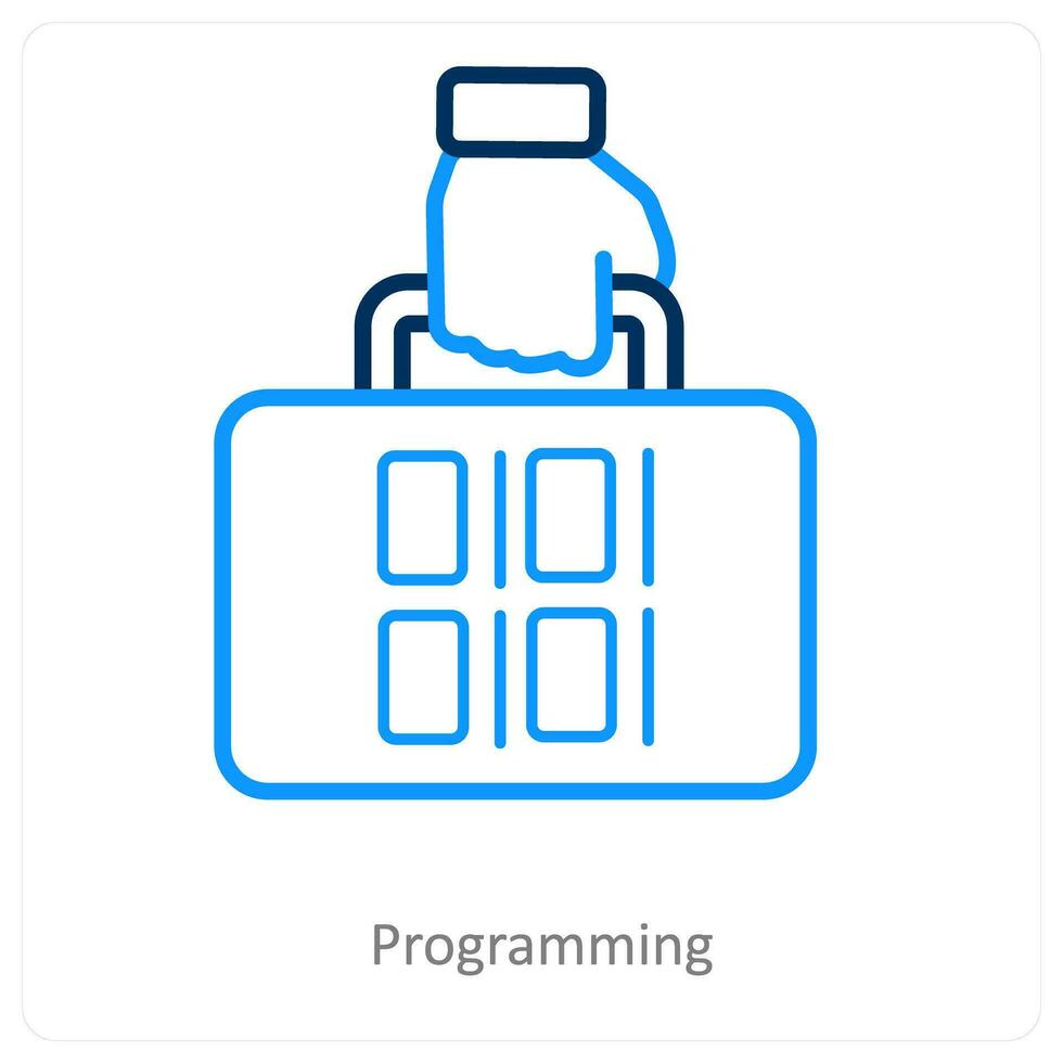 programming and coding icon concept vector