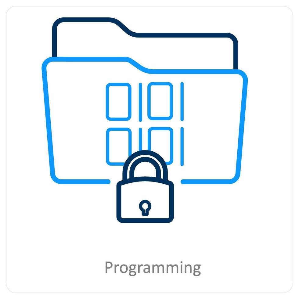 programming and coding icon concept vector