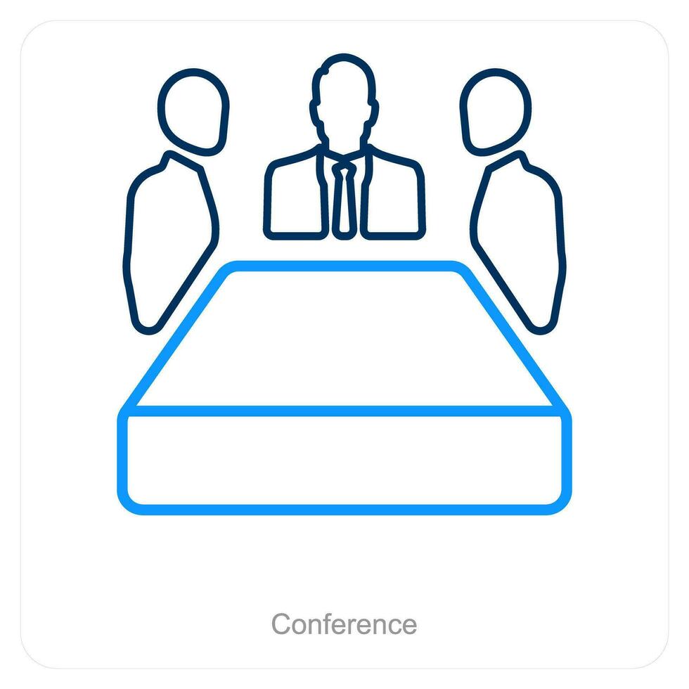 Conference and meeting icon concept vector