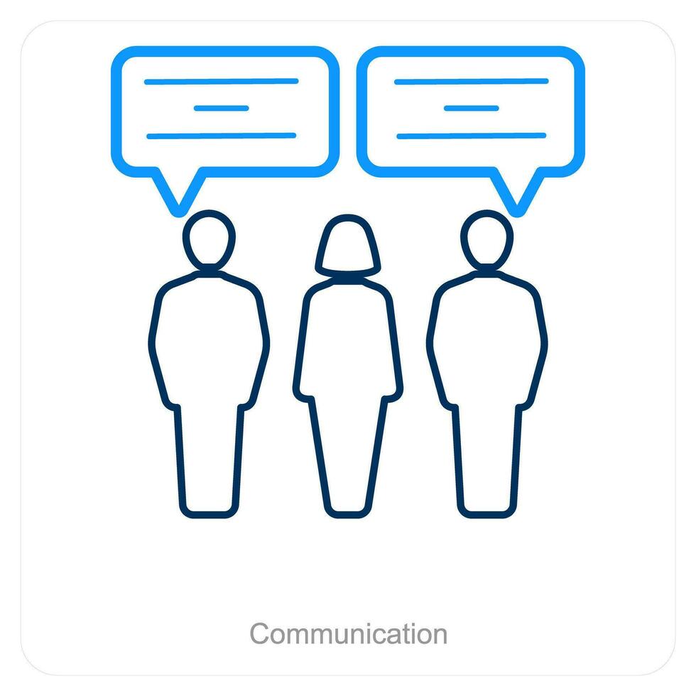 Communication and business icon concept vector