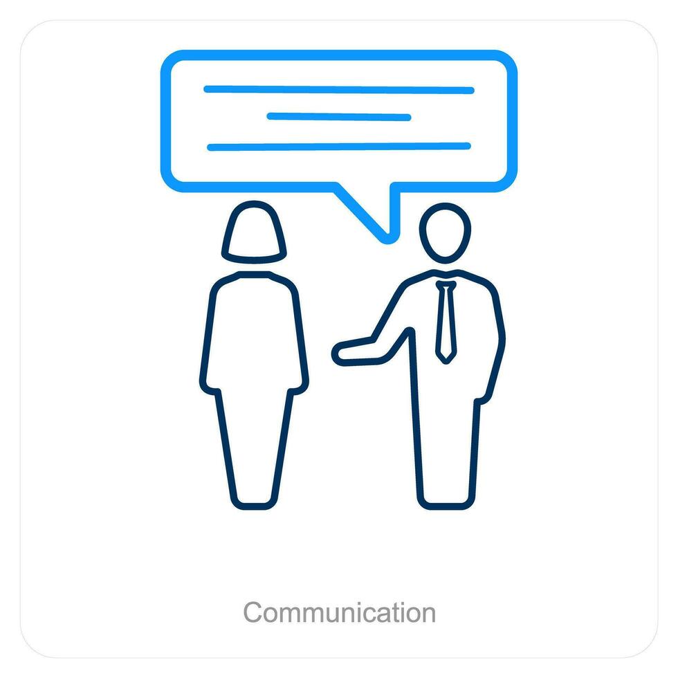 Communication and business icon concept vector