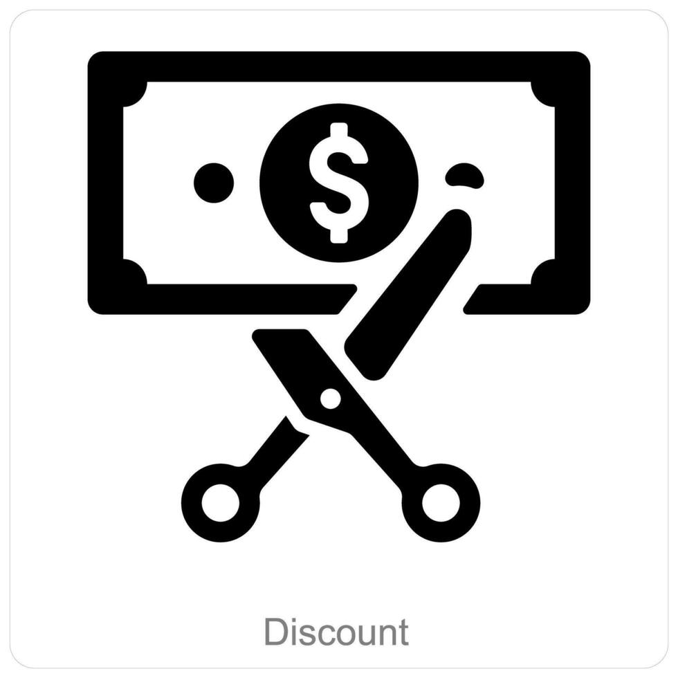 Discount and coupon icon concept vector