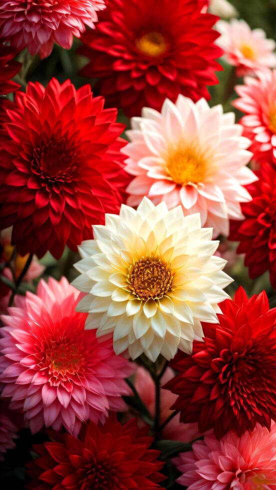 colourfull flower background. photo